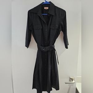 Pink Brand shirt dress (Black/size 12)